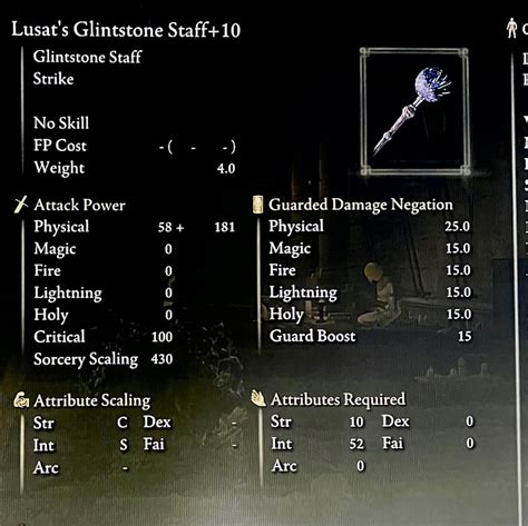 Lusat's Glintstone Staff: The Ultimate Int Caster's Tool