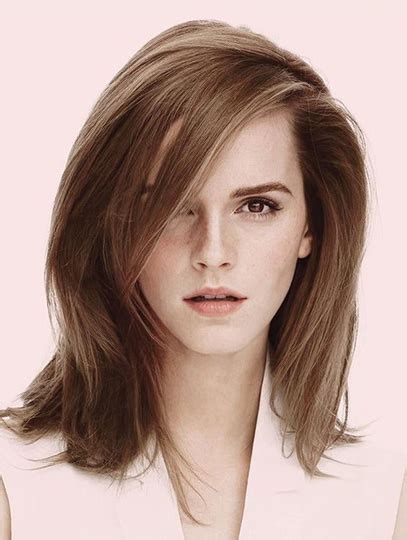 Lustrous 14" Emma Watson Wigs: Synthetic Shoulder-Length Capless Wonders of 2025