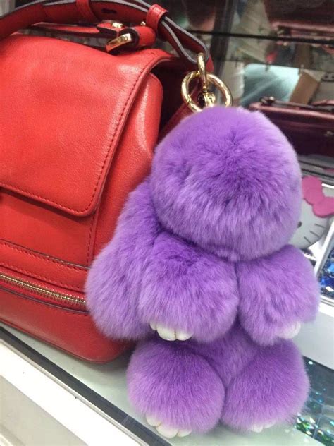 Luxury Genuine Rabbit Fluffy Handbag Doc