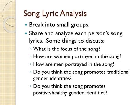 Lyric Analysis