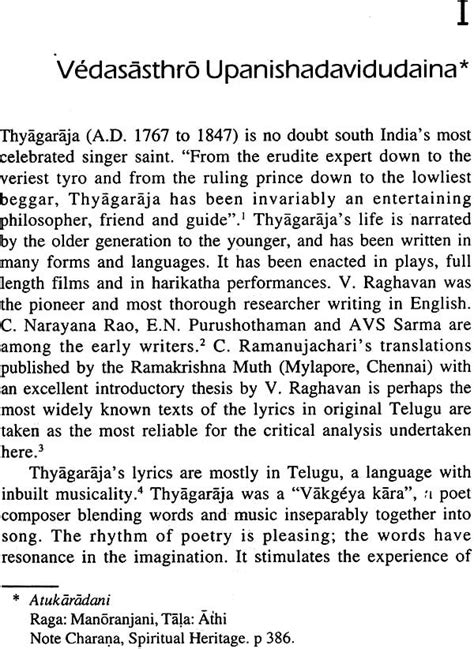 Lyrics of Thyagaraja Cult of Devotion and Social Realism Doc