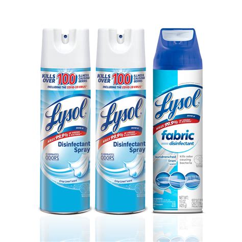 Lysol Disinfectant Spray: Fabric Freshness with 99.9% Germ Elimination