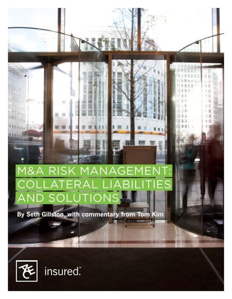 M A Risk Management Collateral Liabilities And Solutions Epub