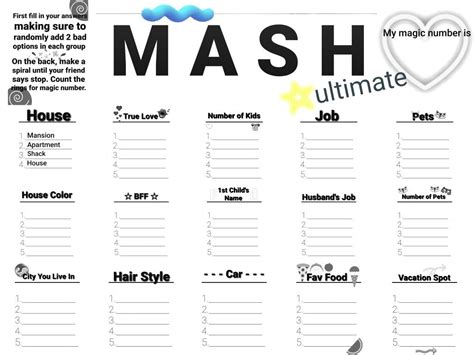 M.a.s.h Game Template