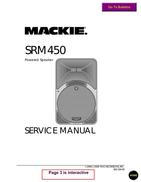 MACKIE SERVICE MANUAL Ebook Kindle Editon