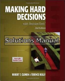 MAKING HARD DECISIONS CLEMEN SOLUTION MANUAL Ebook Epub