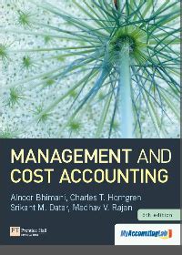 MANAGEMENT AND COST ACCOUNTING BHIMANI 5TH EDITION Ebook Doc