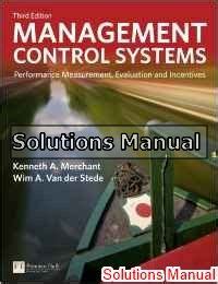 MANAGEMENT CONTROL SYSTEMS MERCHANT 3RD EDITION Ebook PDF