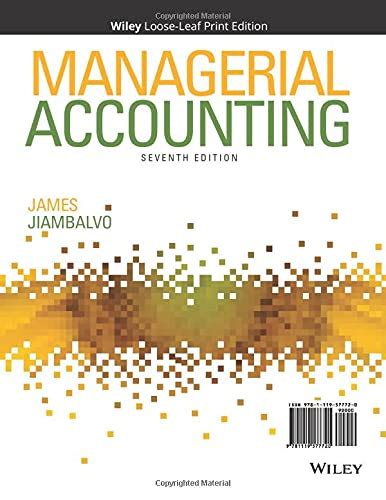 MANAGERIAL ACCOUNTING JIAMBALVO PROBLEMS EXERCISE SOLUTIONS Ebook Reader