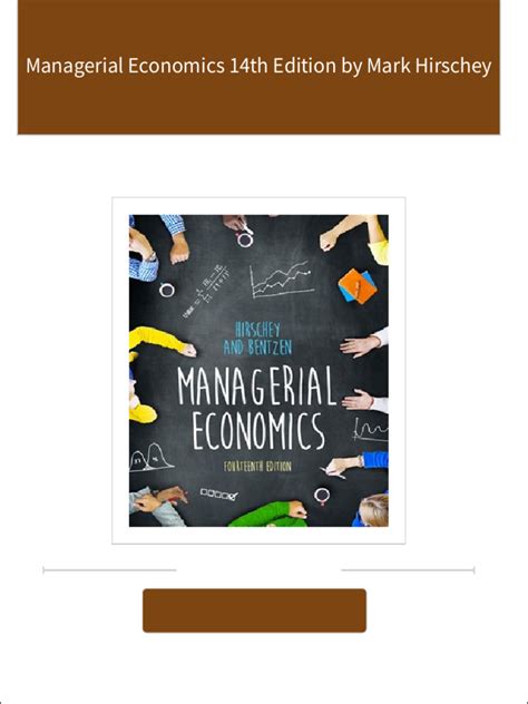 MANAGERIAL ECONOMICS MARK HIRSCHEY PDF Doc