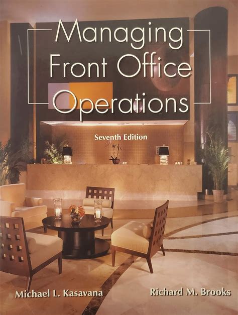 MANAGING FRONT OFFICE OPERATIONS BOOK PDF Kindle Editon