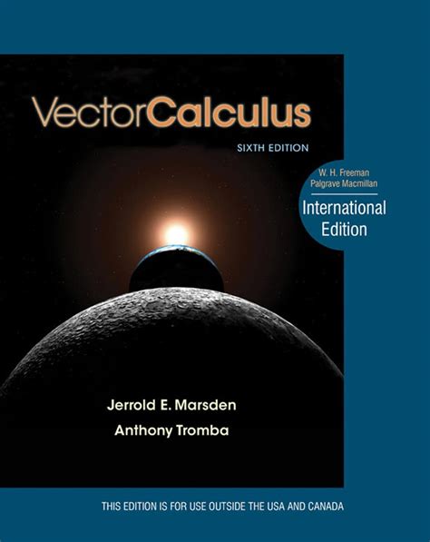 MARSDEN AND TROMBA VECTOR CALCULUS 6TH EDITION Ebook Reader