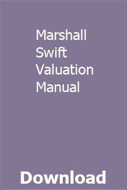 MARSHALL VALUATION SERVICE MANUAL Ebook PDF