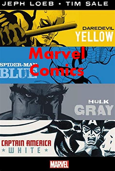 MARVEL KNIGHTS Jeph Loeb and Tim Sale Yellow Blue Gray and White Omnibus Kindle Editon