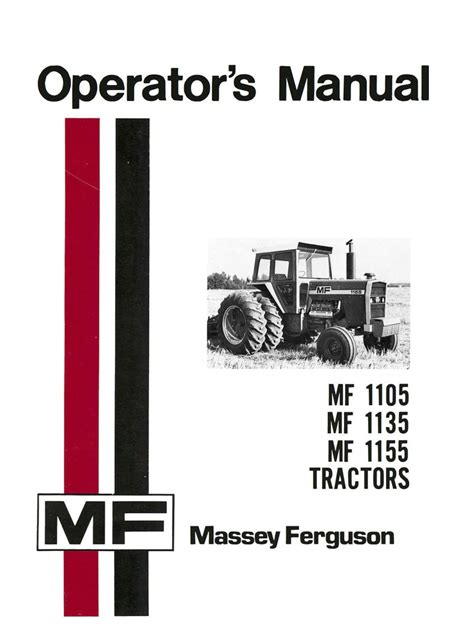 MASSEY FERGUSON 1135 OPERATOR MANUAL Ebook PDF