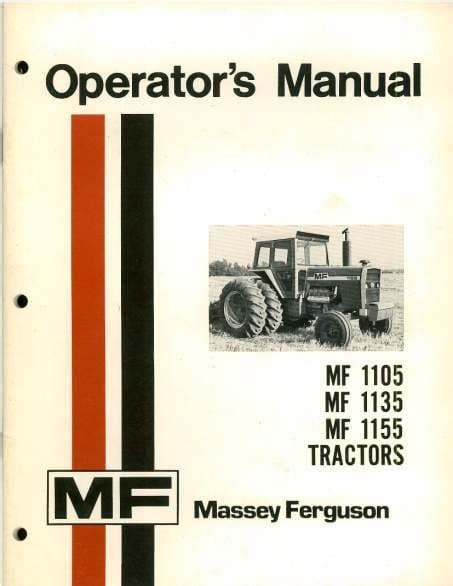 MASSEY FERGUSON 1135 OPERATOR MANUAL Ebook PDF