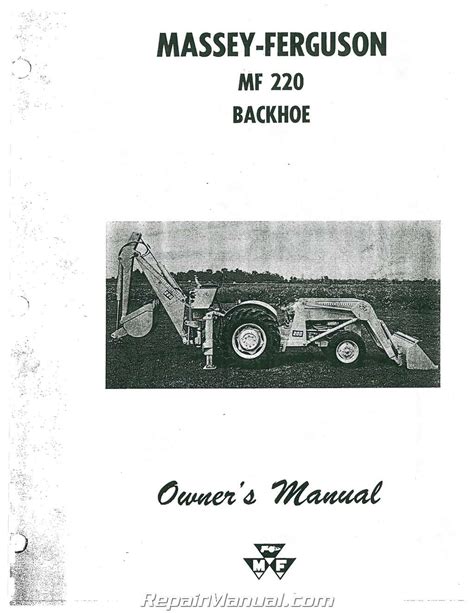 MASSEY FERGUSON BACKHOE MANUALS Ebook Reader