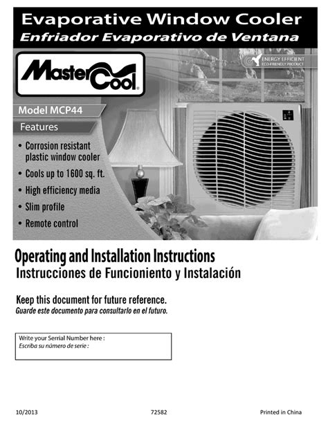 MASTERCOOL MCP44 MANUAL Ebook Doc