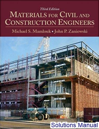 MATERIALS FOR CIVIL AND CONSTRUCTION ENGINEERS 3RD EDITION SOLUTION MANUAL Ebook Kindle Editon