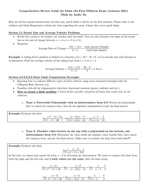 MATH 124 UW: A Comprehensive Guide to Success