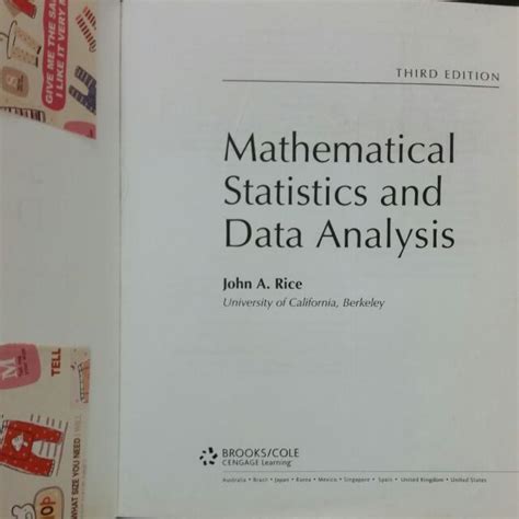 MATHEMATICAL STATISTICS AND DATA ANALYSIS 3RD EDITION SOLUTIONS MANUAL Ebook Epub