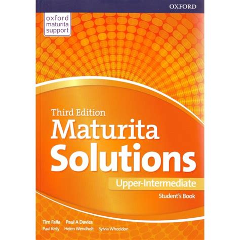 MATURITA SOLUTIONS UPPER INTERMEDIATE WORKBOOK KEY Ebook Doc