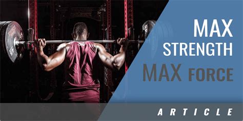 MAX-FORCE STRENGTH TRAINING Doc