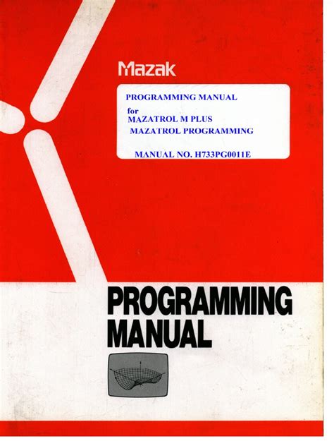 MAZAK PROGRAMMING MANUAL Ebook Doc