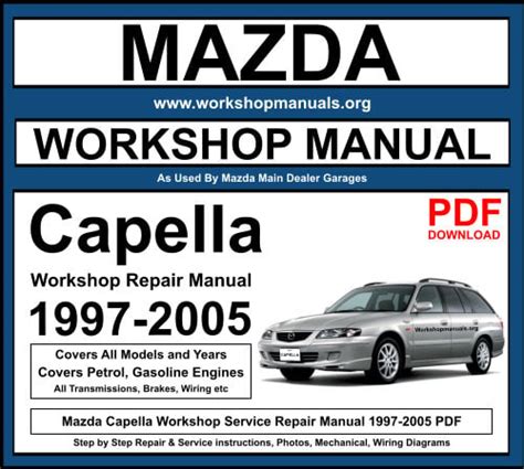 MAZDA CAPELLA WORKSHOP MANUAL Ebook Kindle Editon