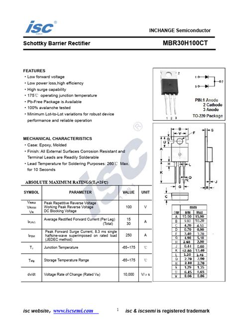 MBR30H100CTG