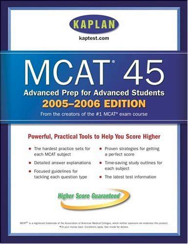 MCAT 45 2005-2006 Kaplan Mcat 450743265319 PDF