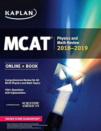 MCAT Physics and Math Review 2018-2019 Online Book Kaplan Test Prep Epub