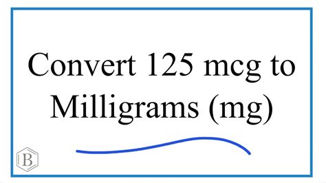 MCG Converter: Effortlessly Convert Micrograms to Milligrams and Back