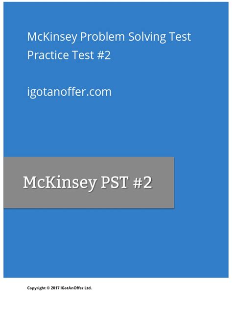 MCKINSEY PROBLEM SOLVING TEST SAMPLE Ebook PDF