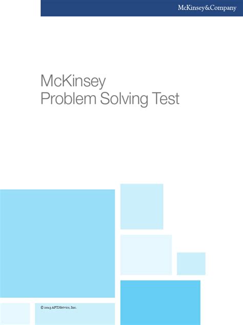 MCKINSEY PROBLEM SOLVING TEST SAMPLE Ebook PDF