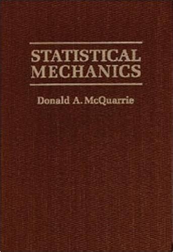 MCQUARRIE STATISTICAL MECHANICS SOLUTIONS MANUAL Ebook Doc