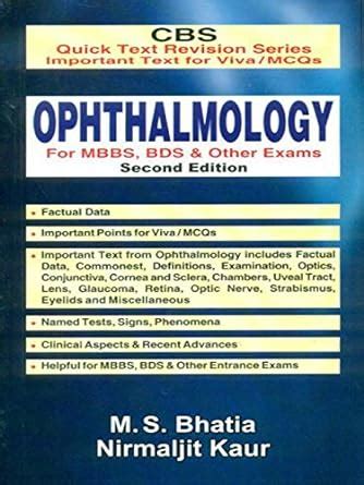 MCQs OPHTHALMOLOGY for MBBS, BDS &am PDF