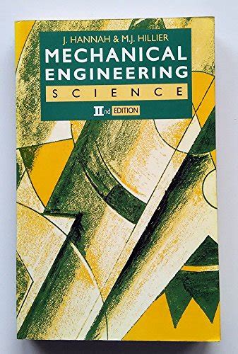 MECHANICAL ENGINEERING SCIENCE BY HANNAH HILLIER Ebook PDF