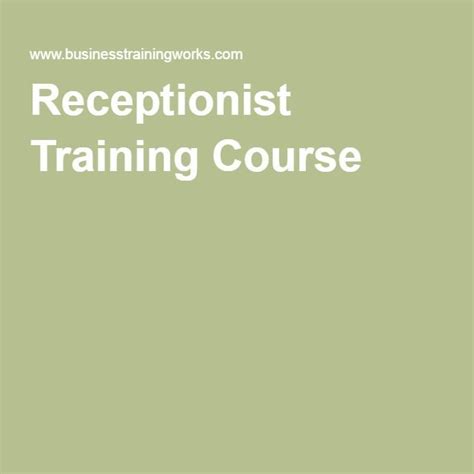 MEDICAL RECEPTIONIST TRAINING MANUAL Ebook Reader