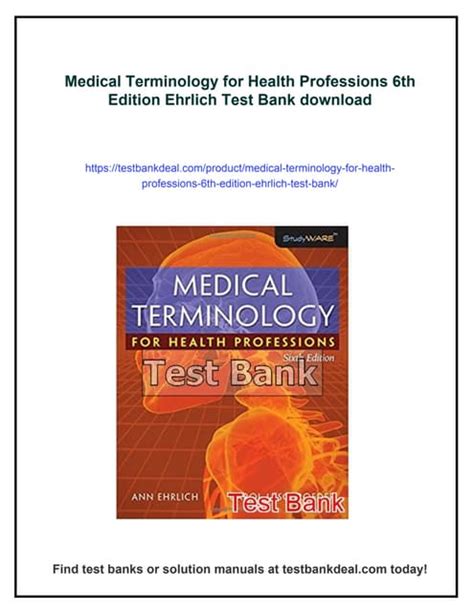 MEDICAL TERMINOLOGY FOR HEALTH PROFESSIONS 6TH EDITION ANSWER KEY Ebook Kindle Editon