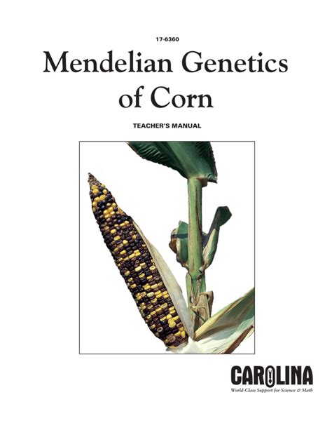 MENDELIAN GENETICS OF CORN KIT CAROLINA ANSWERS Ebook Doc