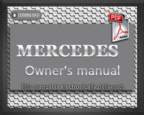 MERCEDES BENZ E320 OWNERS MANUAL PDF Ebook Reader
