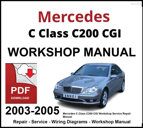 MERCEDES BENZ SERVICE MANUAL C200 CDI 2003 W203 Ebook Epub