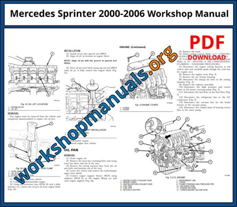 MERCEDES SPRINTER WORKSHOP MANUAL PDF Ebook PDF