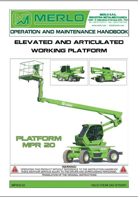 MERLO TELEHANDLER SERVICE MANUAL Ebook PDF