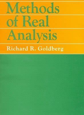 METHODS OF REAL ANALYSIS RICHARD GOLDBERG SOLUTIONS Ebook PDF