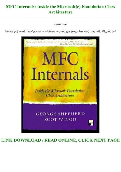 MFC Internals: Inside the Microsoft(c) Foundation Class Architecture Ebook Kindle Editon