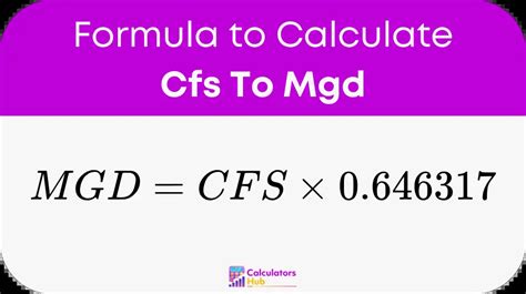 MGD to CFS Conversion: A Comprehensive Guide for Seamless Unit Transformation