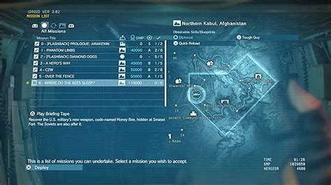 MGS 5 Mission List: A Comprehensive Guide to All 51 Missions