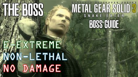 MGS3 Boss: The Ultimate Test of Skill